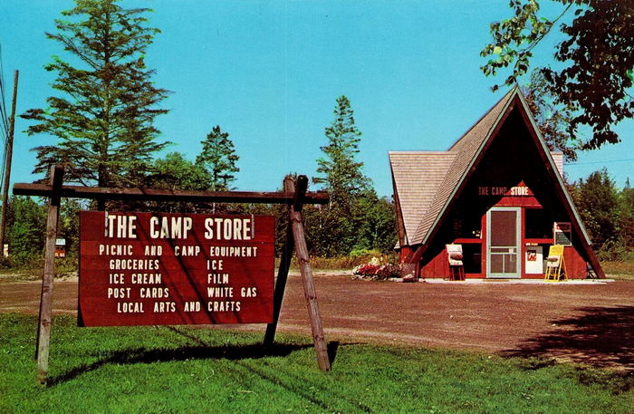 Straits State Park - Vintage Postcard (newer photo)